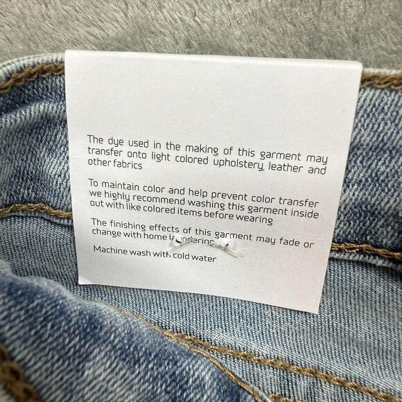 Joe's Jeans Splatter Crop Beach Splash Girls 14 Blue Denim Pants Mid Rise Skinny - Picture 11 of 12